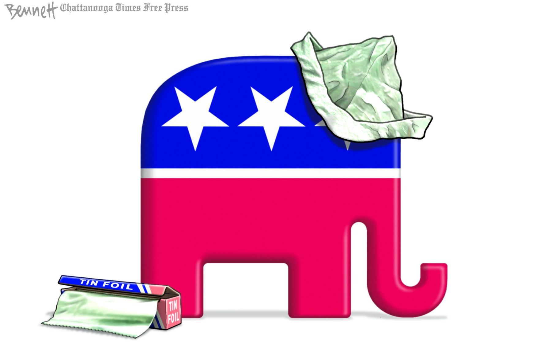 Bennett editorial cartoon